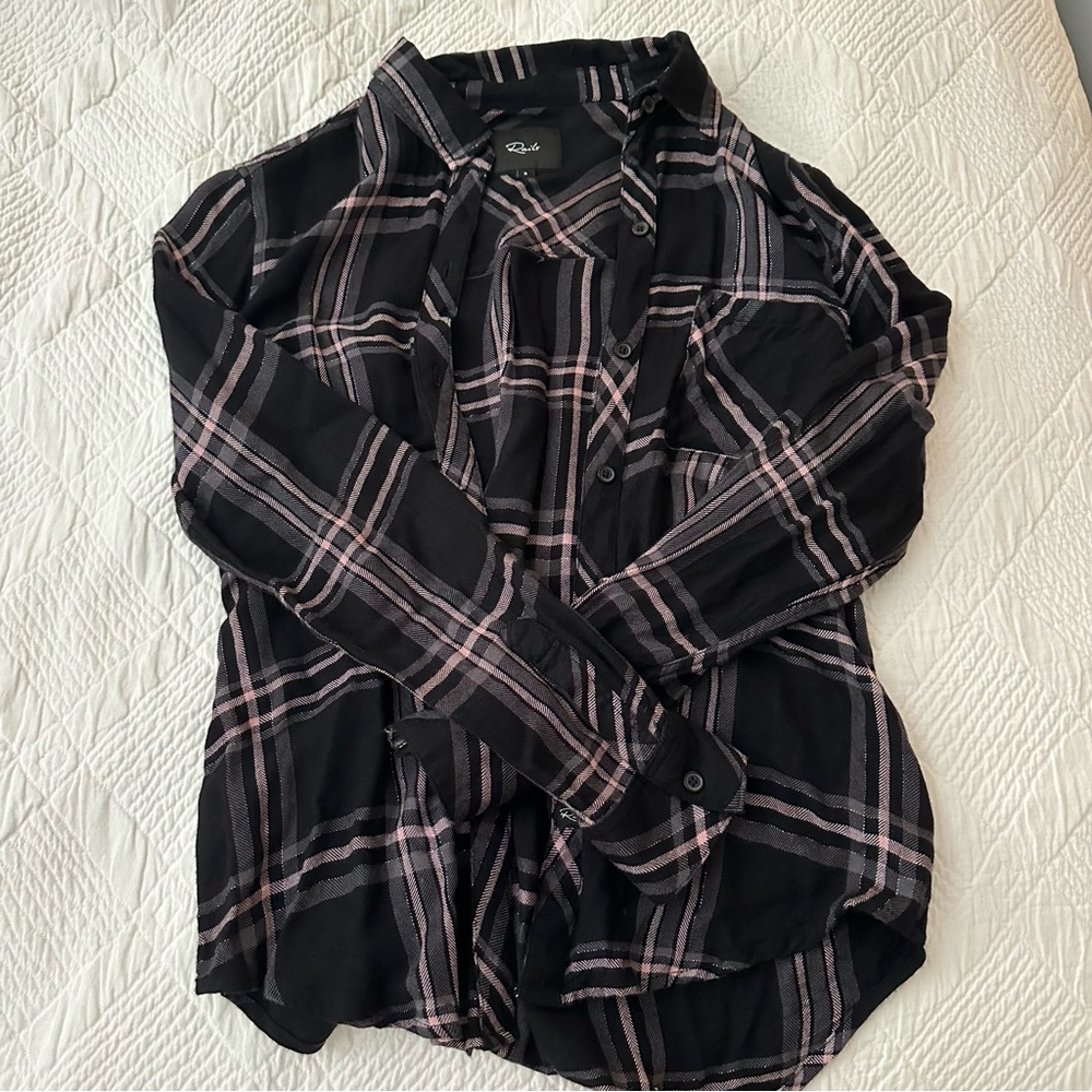 Rails Hunter Plaid Button-Front Shirt - image 4